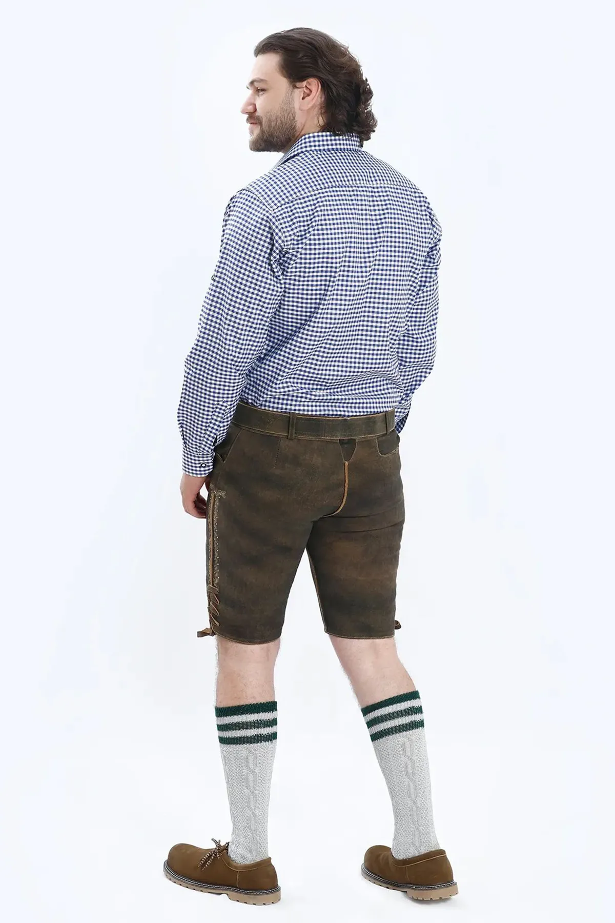 Shirt Small Checkered Cobalt Blue - Image 5