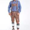 Trachten Men’s Lederhosen Coal Brown