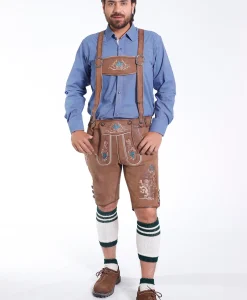 Trachten Men’s Lederhosen Coal Brown