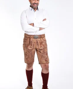 Authentic Lederhosen Men with Matching Belt for Oktoberfest