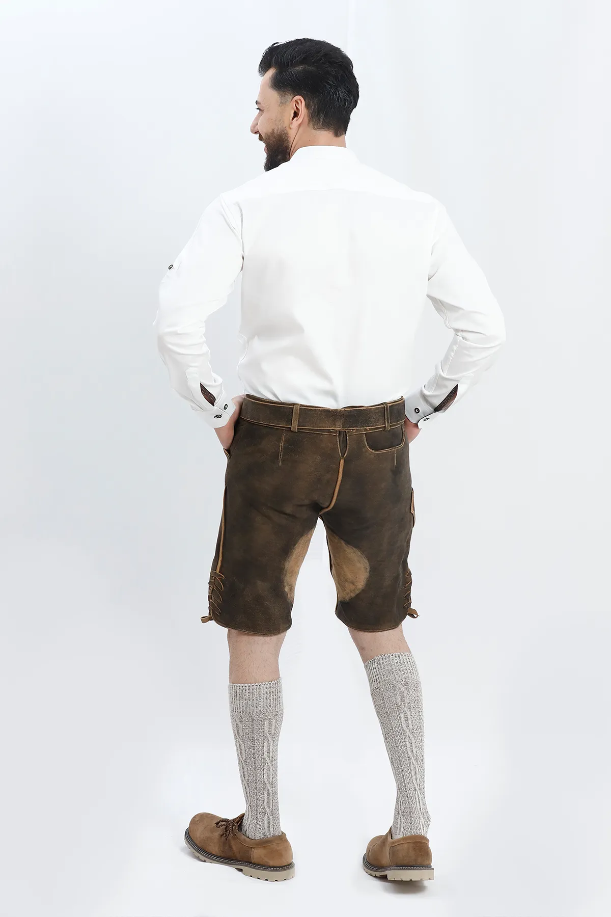 Authentic Lederhosen Men in Vintage Black - Image 6