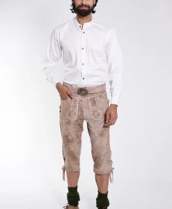 Authentic Knee Length Lederhosen Men for Oktoberfest
