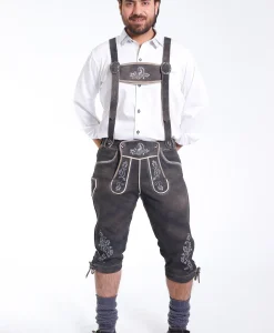 Authentic Knee Length Lederhosen Men for Oktoberfest