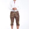 Authentic Knee Length Lederhosen Men for Oktoberfest