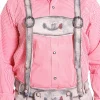 Traditional Lederhosen Men Suspenders