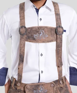 Traditional Lederhosen Men Suspenders