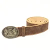 Authentic Real Brown Trachten Lederhosen Belt