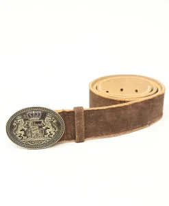Authentic Real Brown Trachten Lederhosen Belt