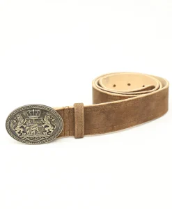 Oktoberfest Lederhosen Belt in Classic Brown