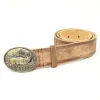 Rustic Brown Traditional Leather Belt
