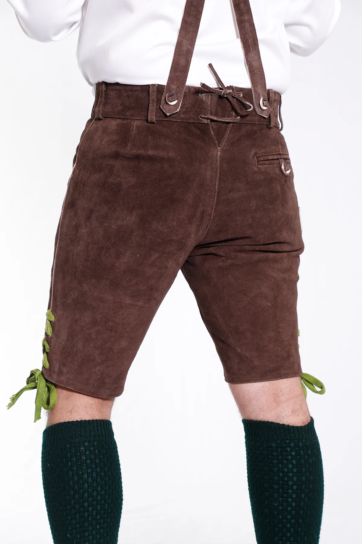 Classic Walnut Brown Lederhosen Attire - Image 6