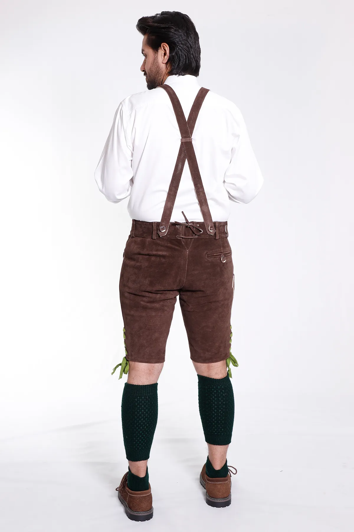 Classic Walnut Brown Lederhosen Attire - Image 7