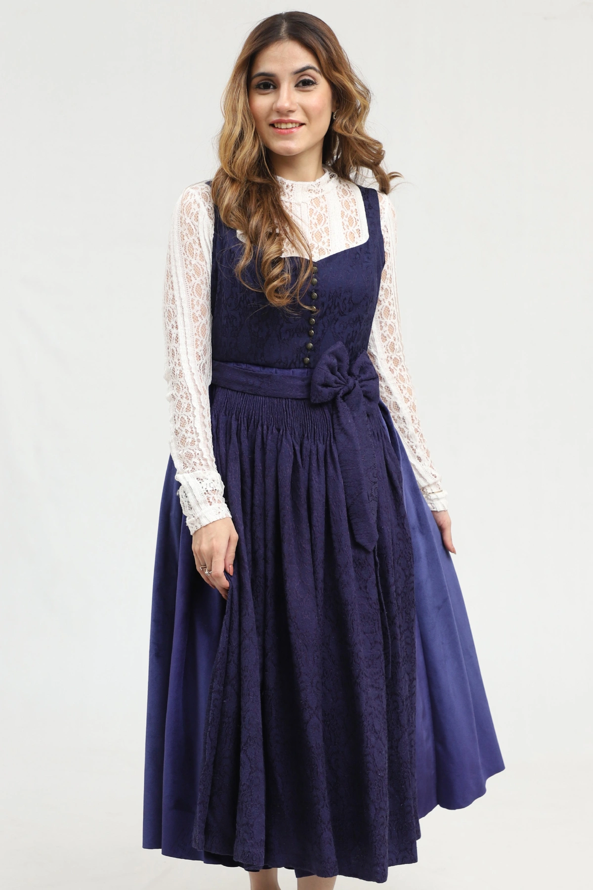 Charming Blue Traditional Dirndl Bavarian Style - Image 5