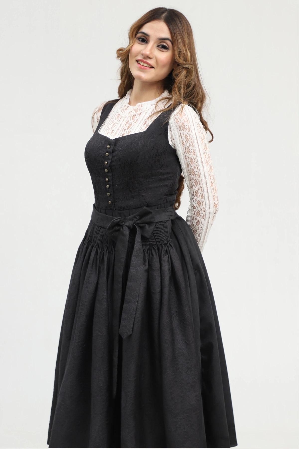 Black Dirndl Timeless Delight - Image 2