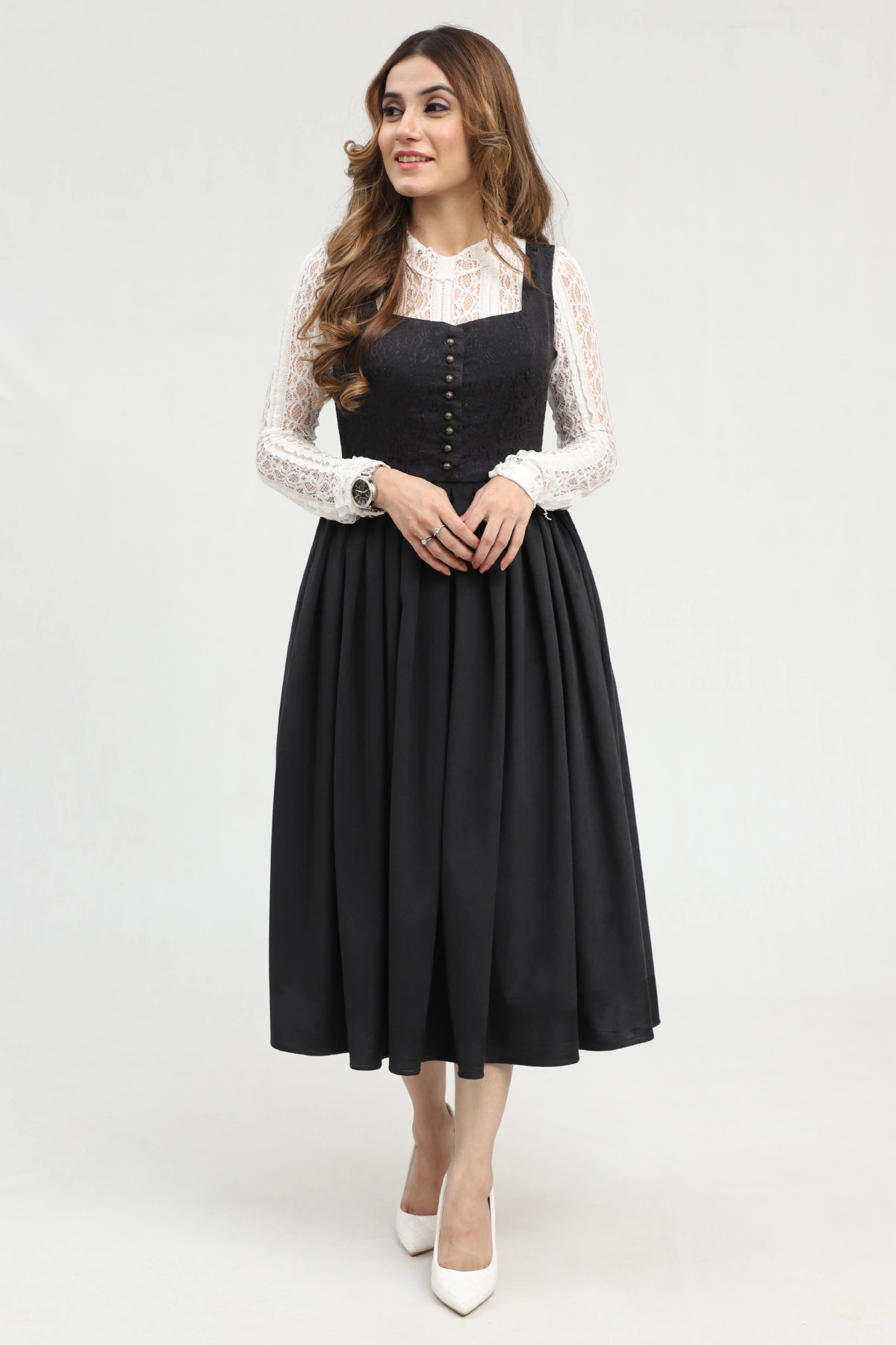 Black Dirndl Timeless Delight - Image 6