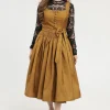 Authentic Dirndl for Oktoberfest in Brown Color
