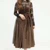 Classic Brown Dirndl for Authentic Bavarian Elegance