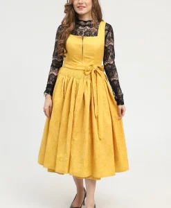 Authentic Dirndl for Oktoberfest in Sun Color
