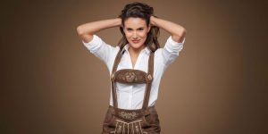 Combinations with Women Brown Lederhosen