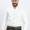 Lederhosen Traditional White Shirt with pleats on front.