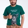 Mens Oktoberfest T-Shirt with Stag Graphic