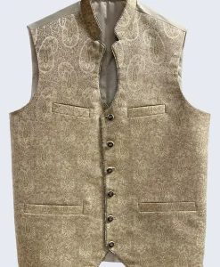 Lederhosen men waistcoat in Golden Brown Color