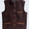 Traditional Elegant Brown Waistcoat