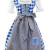 Wensky Midi Denim Dirndl Blue Check