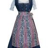 Maxi German Dirndl Long Cherry Black