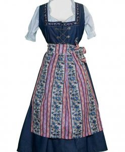 Maxi German Dirndl Long Cherry Black