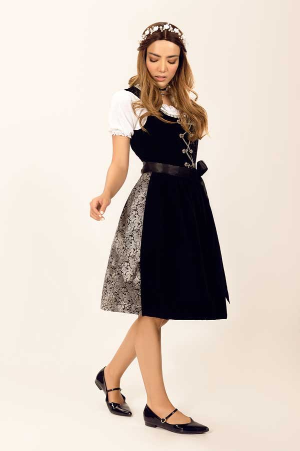 Black Velvet Paulina Midi Dirndl - Image 4