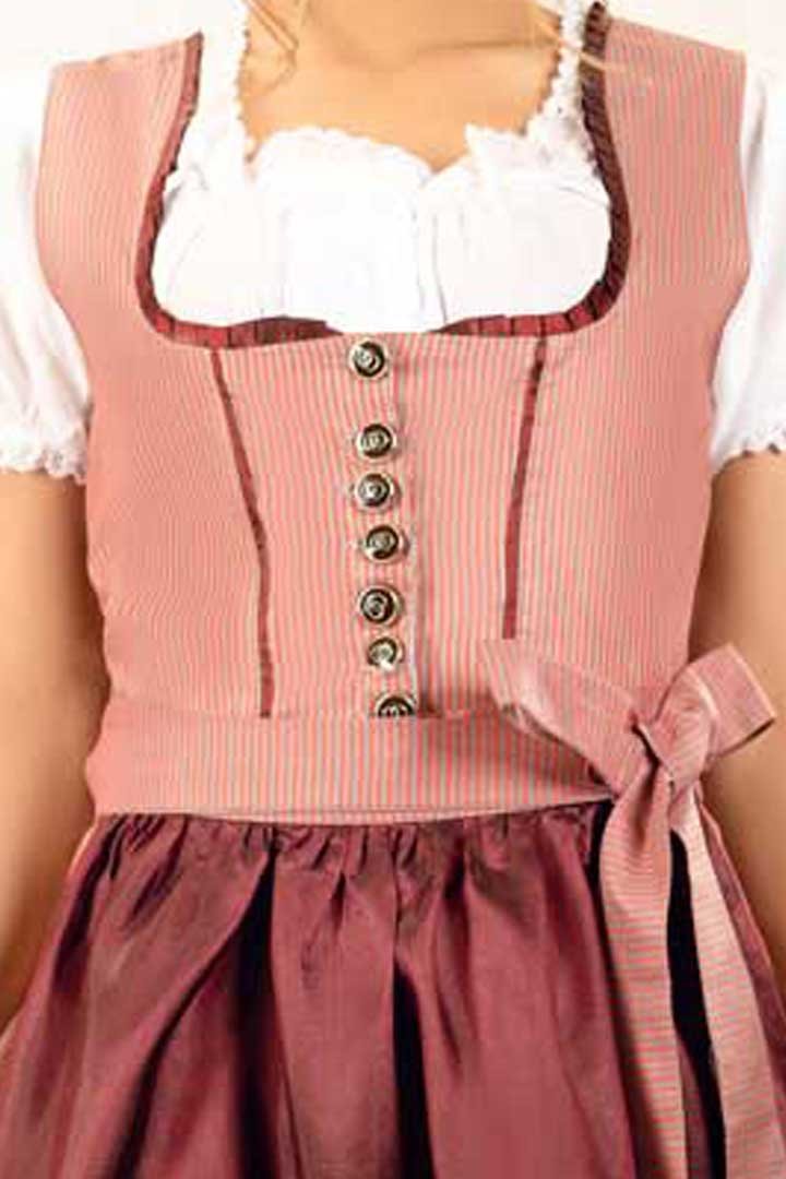 Heidi Tea Pink Midi Dirndl Dress - Image 7