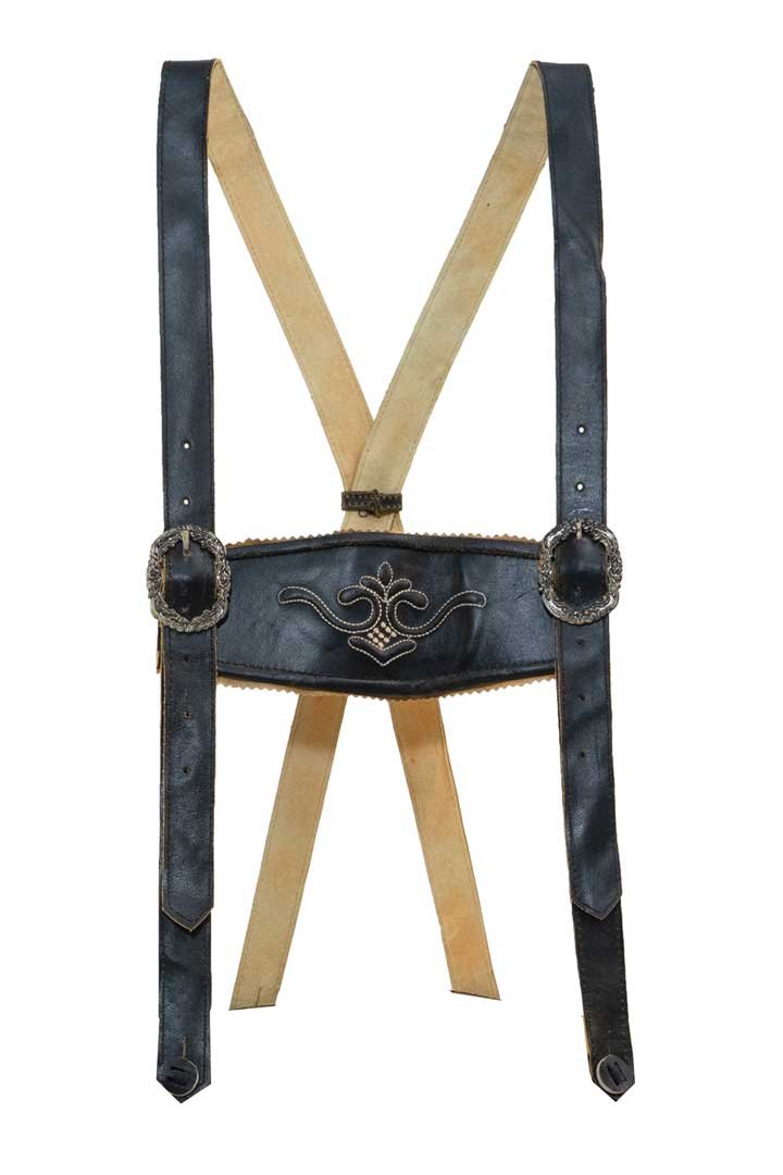 Lederhosen Suspenders Classic Black