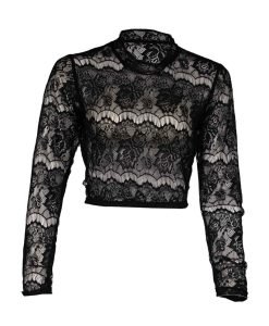 Chic Black Dirndl Blouse Magic