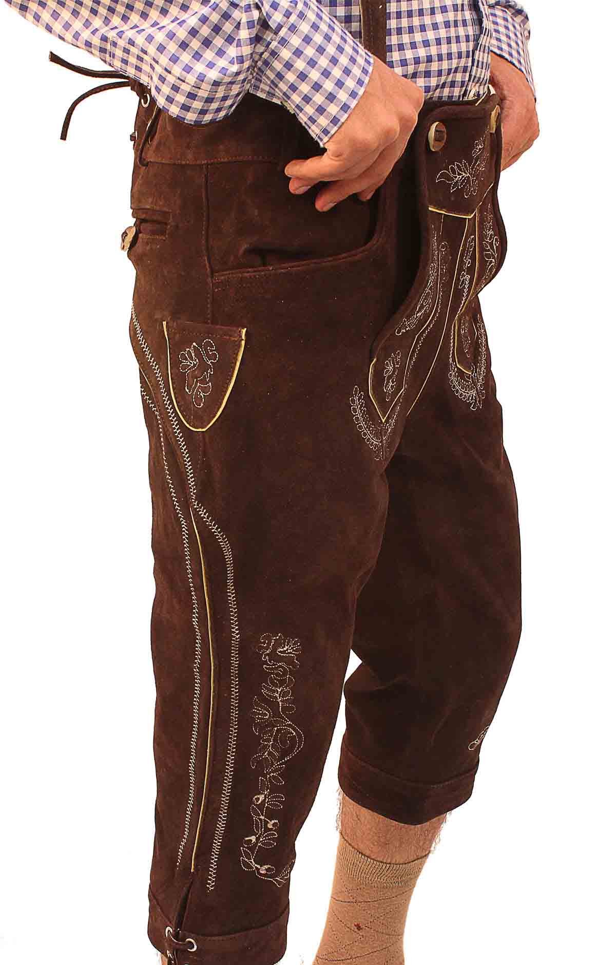Bundhosen Knee Length Deep dark Brown - Image 3