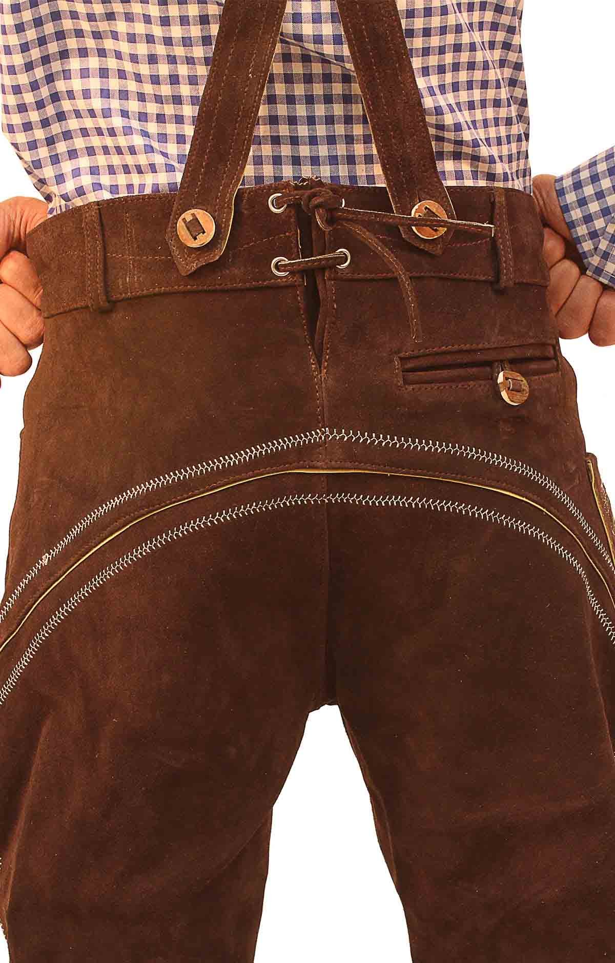 Bundhosen Knee Length Deep dark Brown - Image 5