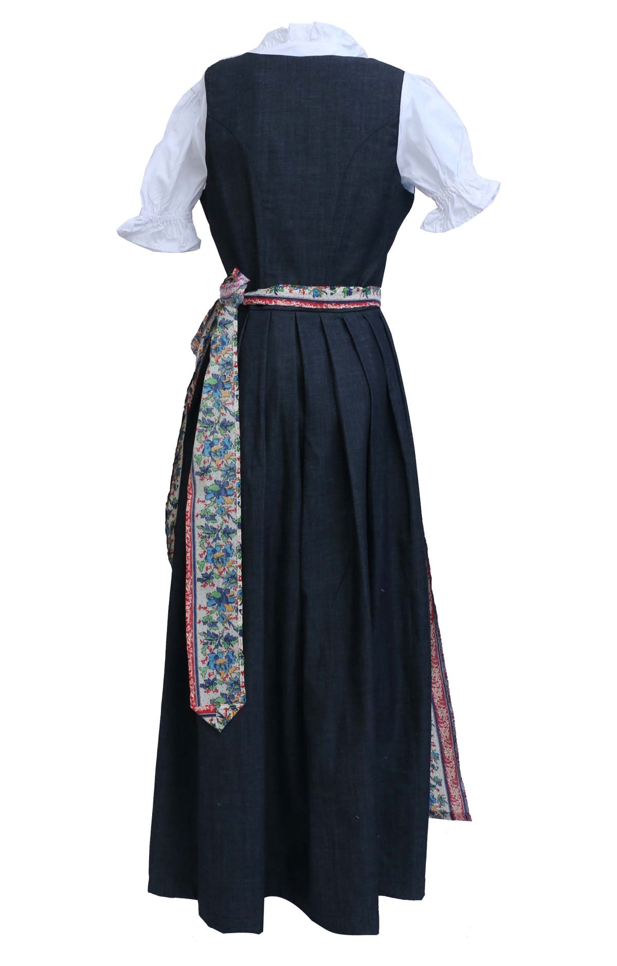 Maxi German Dirndl Long Cherry Black - Image 6