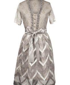 Gray Midi Dirndl Dress Lederhosen Flair
