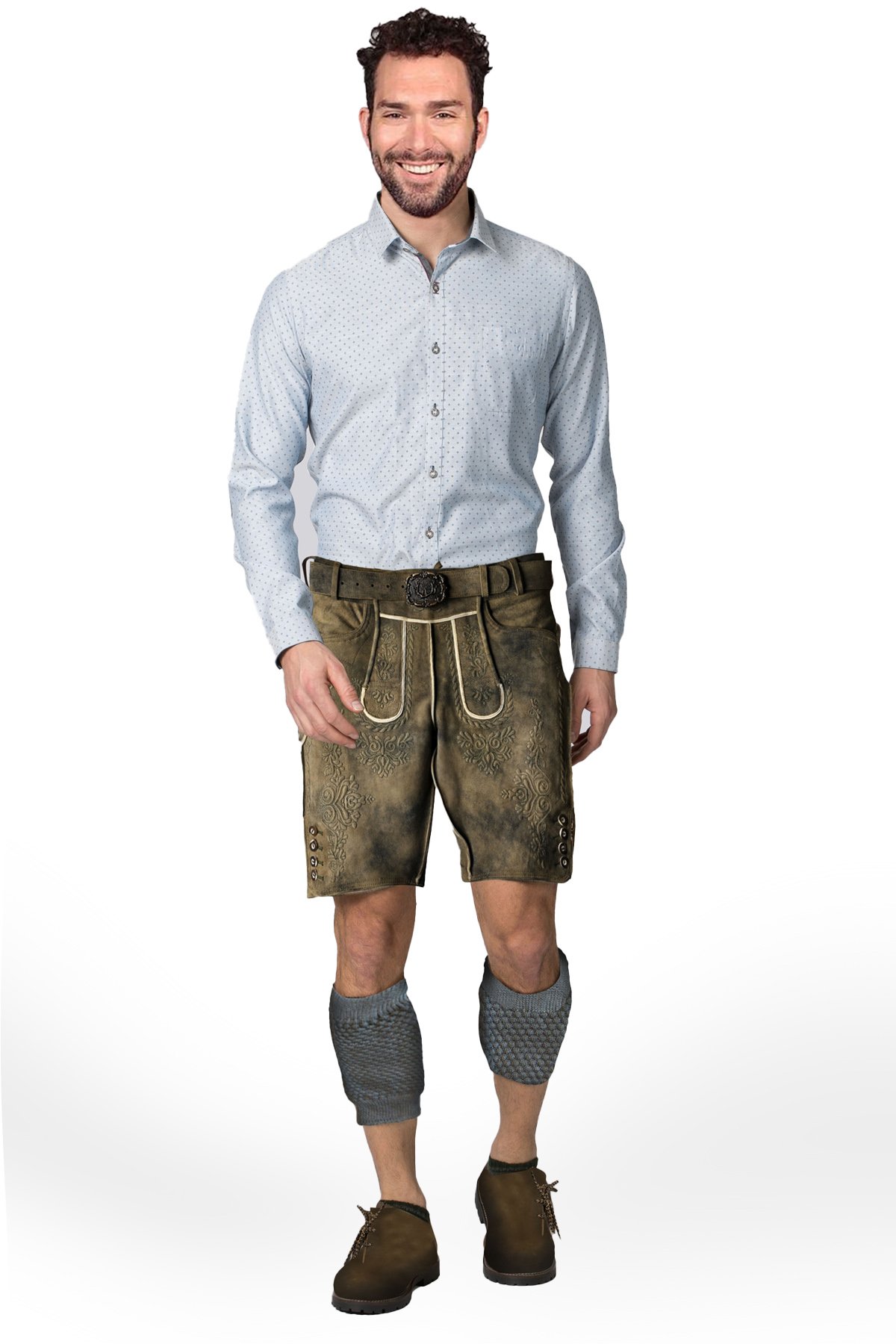 man wearing best Lederhosen 