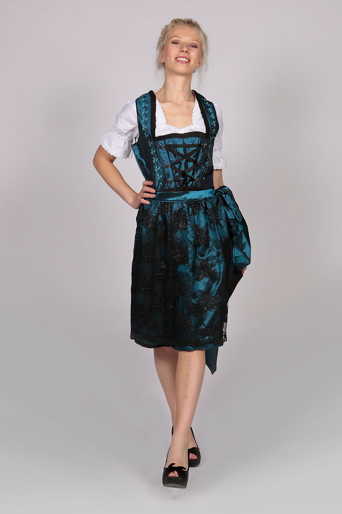 Vintage Blue Traditional Dirndl