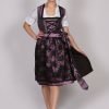 Vintage Traditional Dirndl Dress Purple