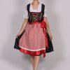 Black and Red Dirndl Dress 2 Way Flip Apron