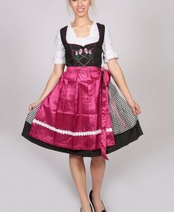German Women's Dirndl Bruna Wine