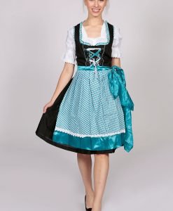 German Dirndl Amara Black Blue