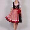 German Dirndl Amara Black Red