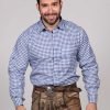 Blue Lederhosen Shirt German Oktoberfest Checkered