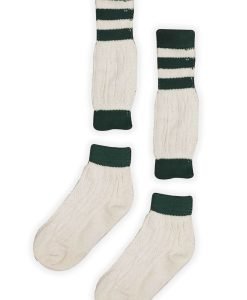 Loferl Bavarian Lederhosen Socks Off-White