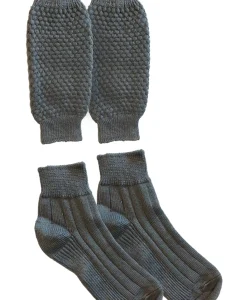 Stylish Gray Lederhosen Socks