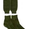 Folklore socks in Parrot Green