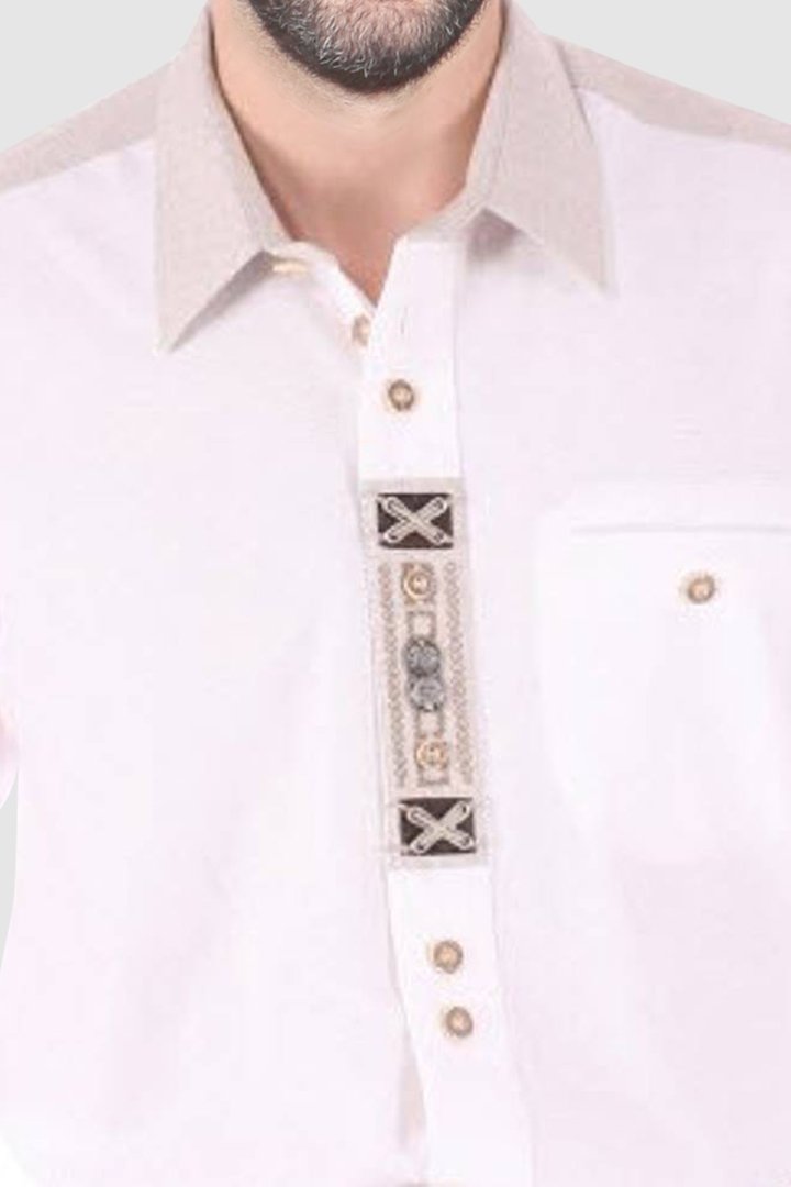 Embroidered Bavarian Shirt for Oktoberfest